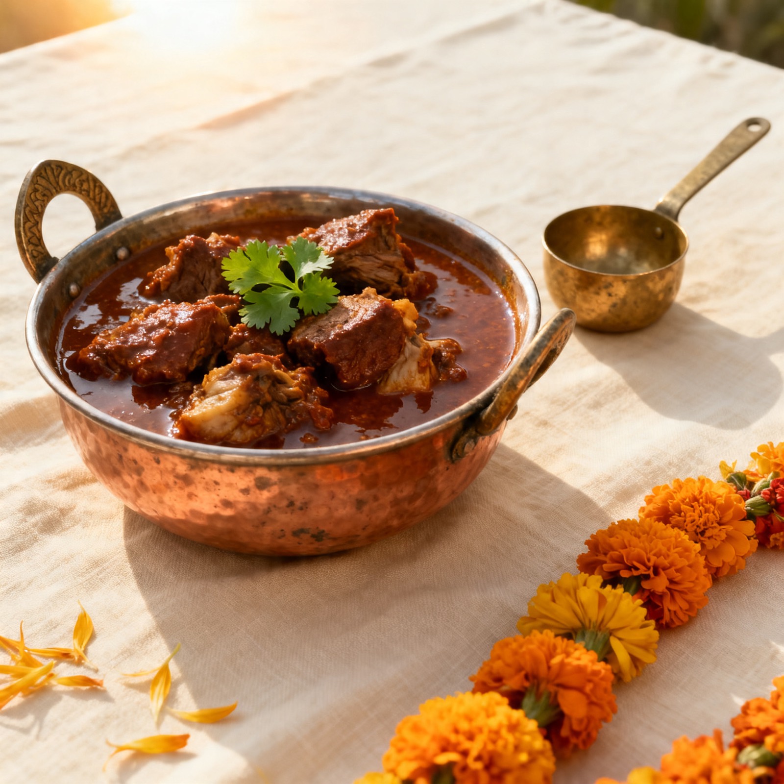Chowk chefs plating at a nighttime buffet live counter, moody lighting